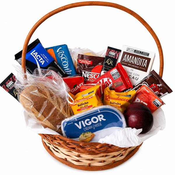 Cesta Caf� da Manh� Sabor e Carinho