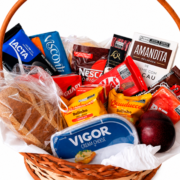 Cesta Caf� da Manh� Sabor e Carinho