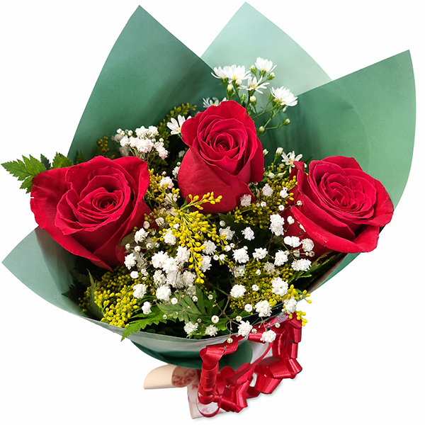 Buqu� com 3 rosas premium
