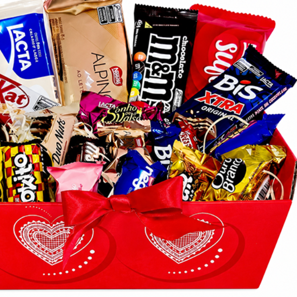 Cesta de Chocolate com Carinho